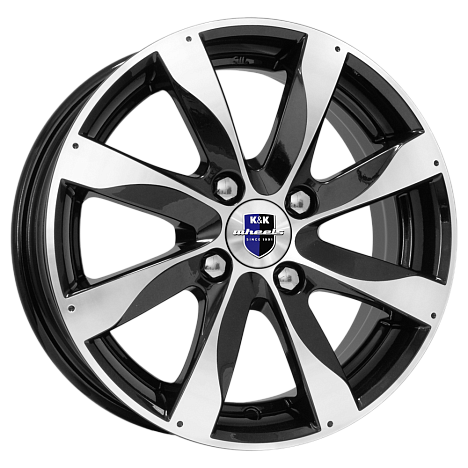 K&K Джемини 6x15 4*114,3 Et:40 Dia:66,1 алмаз черный K&K Джемини 6x15 4*114,3 Et:40 Dia:66,1 алмаз черный