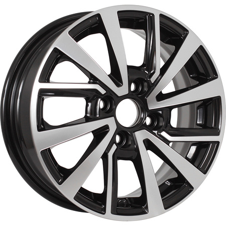 KDW KD1430 5,5x14 4*100 Et:40 Dia:56,6 Black_Front_Polished KDW KD1430 5,5x14 4*100 Et:40 Dia:56,6 Black_Front_Polished