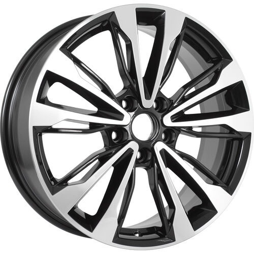 KDW KD1830 7x18 5*108 Et:33 Dia:60,1 Black_Front_Polished KDW KD1830 7x18 5*108 Et:33 Dia:60,1 Black_Front_Polished