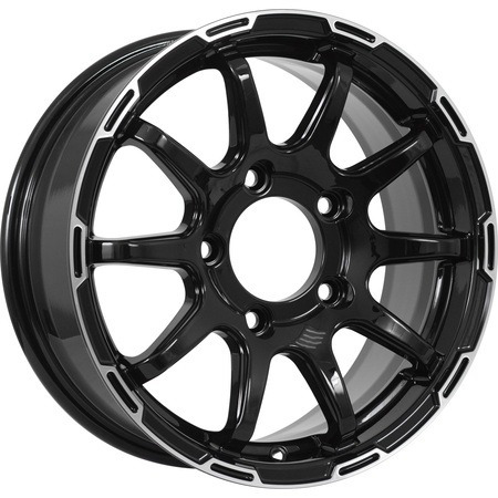 KDW KD1660 6,5x16 5*139,7 Et:40 Dia:98 Black_Front_Polished KDW KD1660 6,5x16 5*139,7 Et:40 Dia:98 Black_Front_Polished